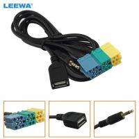 Leewa 2 In1 3.5มม. Usb ปลั๊กอะแดปเตอร์เสียงสายเคเบิ้ลสาย Aux Kia เครื่องเล่นซีดีไปยัง Mp3สำหรับ Hyundai Kia Sportage Ca3072