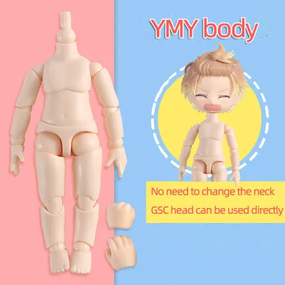 obitsu 11CM Doll toys YMY body suitable for GSC head ob11 BJD doll body spherical joint doll toy hand set