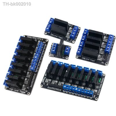 ✆♕▦ 5V 1/2/4/6/8 Channel Solid State Relay Module Hight / Low Level SSR G3MB-202P 240V 2A Output with Resistive Fuse For Arduino