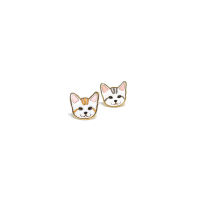 ต่างหูแมวลาย (Stripe Cat Earring)