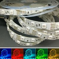 24V 12V Dc Rgb 5050แถบ Led แบบยืดหยุ่นสีแดงสีน้ำเงินสีเขียวสีเหลือง Rgb สีกันน้ำ Ip65อีพ็อกซี่ Dc 24V Led Strip สำหรับรถบรรทุก