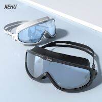 【CW】♧❉▫  Goggles Men Adults Earplugs Anti-fog Big Frame Glasses UV400 Diving Eyewear