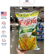 Bánh snack rau củ hữu cơ date 1 2024 Organic Garden Veggie Straws Sea Salt