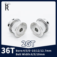 GT2 Timing Pulley 36T ฟัน Bore 4568101212.7มม. เกียร์ฟันเข็มขัดกว้าง691015มม. 3D เครื่องพิมพ์อะไหล่2GT Synchronous ล้อ