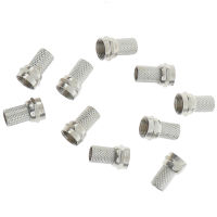 Cupcake 10pcs 75-5 F Connector screw ON Type สำหรับ RG6เสาอากาศทีวีดาวเทียม COAX CABLE