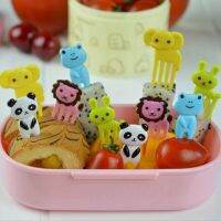 10Pcs Fruit Decoration Fruit Pick Eco-friendly Cartoon Animal Home Party Accessory Vegetable Tools Fruit Fork Giraffe Elephant