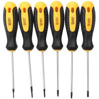 1Set -V Torx Screwdriver Set with Hole Magnetic T5-T10 Screw Driver Set Kit for Telephone Repair Hand Tool Set