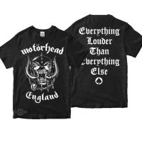 Kaos motorhead - เสื้อยืดพรีเมี่ยม พิมพ์ลาย EVERYTHING LOUDER kaos band แขนสั้น Unisex