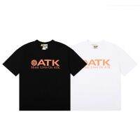 2023 NEWStock High Street GALLERY DEPT Tornado ATK การพิมพ์230G ผ้าฝ้ายแท้ลำลองแขนสั้นเสื้อยืดสำหรับผู้ชายและผู้หญิง