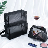 Storage Bag Make Up Organizer Travel Wash Toiletry Makeup Case Pouch Zipper Portable Mesh Cosmetic Bags