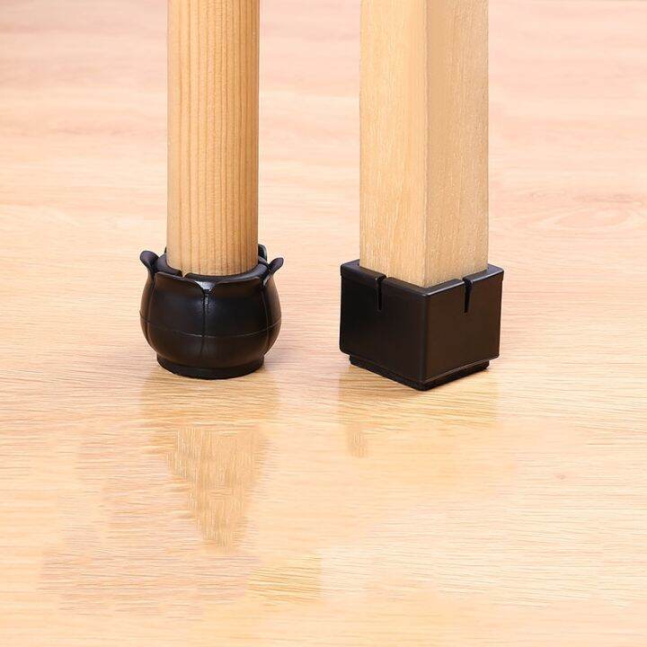 16pcs-table-chair-leg-pads-floor-feet-cap-cover-protectors-black-pvc-furniture-legs-foot-protection-anti-slip-flet-bottom