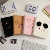 Kawaii Plush Cat Bear A5 Kpop Photocard Binder Collect Book Idol Photo Card Holder Photocard Album Stationery