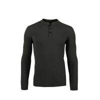 Huntsman Henley ผู้ชาย100 Merino ขนสัตว์ย์ฐานชั้นแขนยาว Midweight ด้านบนออกประตูความร้อนที่อบอุ่น TAD สไตล์เสื้อผ้าเสื้อ