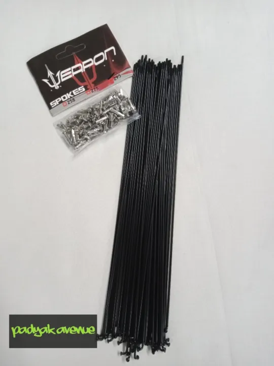 295mm Weapon Stainless Spokes with Nipples (For 29er) Lazada PH