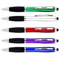 20 pcs/lot Ballpoint Pen Creative Stylus Pen Touch Pen 2 in 1 Writing School Office Mobile Phone Universal Touch Screen Pen Pens