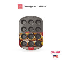 04032 GoodCook 12 Cup Mini Cupcake / Muffin Pan