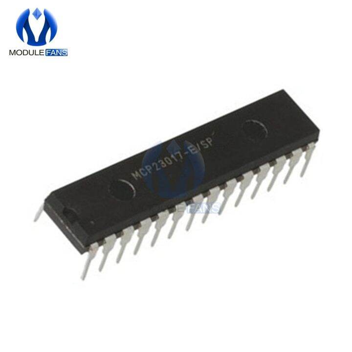 MCP23017E/SP DIP28 MCP23017 16Bit I/O Expander with I2C Interface IC