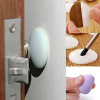 Self Adhesive Cartoon Rubber Round Door Stopper Crash Pad Wall Protector Door Handle Bumper Guard Stopper Home Protector