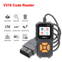 เครื่องสแกนเนอร์ OBD 2เครื่องอ่านโค้ด ODB2รถยนต์เครื่องมือสแกนวินิจฉัยรถ V318 OBD2 PK ELM 327 V 1 5