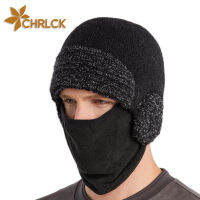 CHRLCK Hot Fashion Men Winter Knitted Hat Outdoor Cycling Ear Protection Warmth Wool Cap Casual Sports er Hats