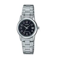 นาฬิกาข้อมือ Casio รุ่น LTP-V002D-1B / LTP-V002D-2B นาฬิกา นาฬิกาผู้ชาย สีดำ สายสแตนเลส อนาล็อค กันน้ำ ของแท้ 100% ประกันศูนย์เซนทรัล 1 ปี