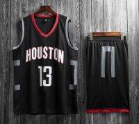 ชุดบาส ชุดบาสเกตบอล ชุดบาสเก็ตบอล ทีม Houston Rockets สกรีนเบอร์ 13 (สินค้าพร้อมส่งในประเทศไทย)