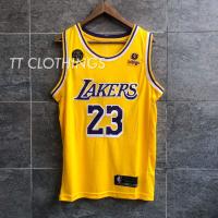 23 (ใหม่) Clevellos Angeles Lakers บ้านสีเหลือง NBA เสื้อบาสเก็ตบอล Singlet