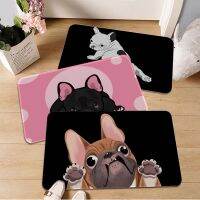 French Bulldog Room Mats Nordic Style Home Doormat Bathroom-Toilet Mats Bedroom Toilet Rug