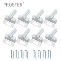 Proster 8ชิ้นตัวป้องกันสายสะพายความปลอดภัยในบ้านตัวล็อกตัวยึดหน้าต่างประตู UPVC สีขาว