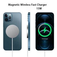 【A HOT】15W Magnetic Wireless Charger Fast Macsafe Mag Charging Pad สำหรับ IPhone 13 Pro Max 12 Mini 11 Mac Safe Station Magsafe Charger