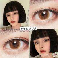 (COD) คอนแทคเลนส์ Contactlens สาย ฝ รุ่น Famous สายตา+ปกติ Prettydoll 0.00 ถึง - 6.00 เลนส์นิ่มใส่สบายตา แถมตลับ