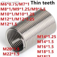 M6M7M8M9M1012X1.25-M22X1.5 SUS304 thin teeth wire thread insert sleeve Screw Bushing Helicoil Wire Thread Repair Inserts1000