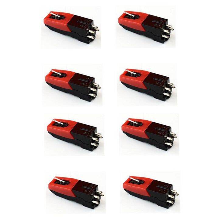8 Pcs Aluminum Turntable Diamond Stylus Needle for LP Record Player