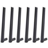 6 PCS New Metal WiFi Antenna of RP-SMA Interface with 5DBi 2.4G/5G Dual-Band Wireless Wifi Antenna for ASUS RT-AC68U