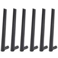 6 PCS New Metal WiFi Antenna of RP-SMA Interface with 5DBi 2.4G/5G Dual-Band Wireless Wifi Antenna for RT-AC68U