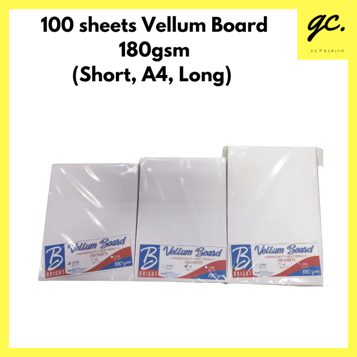 Vellum Board Long Size at Patricia Clement blog