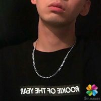 สร้อยคอชาย สร้อยคอเหล็กไทเทเนียม สร้อยคอแฟชั่น    necklace