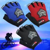 ☫ Winter Adult Children 7-16 Years Old Bicycle Gloves Sports Half-Finger Mesh Fashionable And Handsome Mountain Bike Riding Gloves