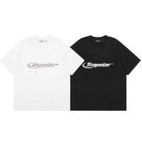 2023ใหม่ถนน Trapstar ไล่โทนสีจดหมายพิมพ์ผ้าฝ้ายแท้สบายๆหลวมแขนสั้นเสื้อยืดสำหรับผู้ชายและผู้หญิง