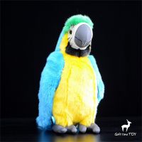 2023ใหม่มาคอว์ High Fidelity อะนิเมะน่ารัก Plushie Parrot ของเล่นตุ๊กตาสัตว์เหมือนจริงจำลองตุ๊กตายัดไส้ Kawai ของขวัญของเล่นสำหรับเด็ก