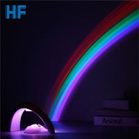 2021Amazing Colorful LED Rainbow Light Baby Kids Children Child Night Light Romantic Christmas Projector Lamp for Sleeping Bedroom