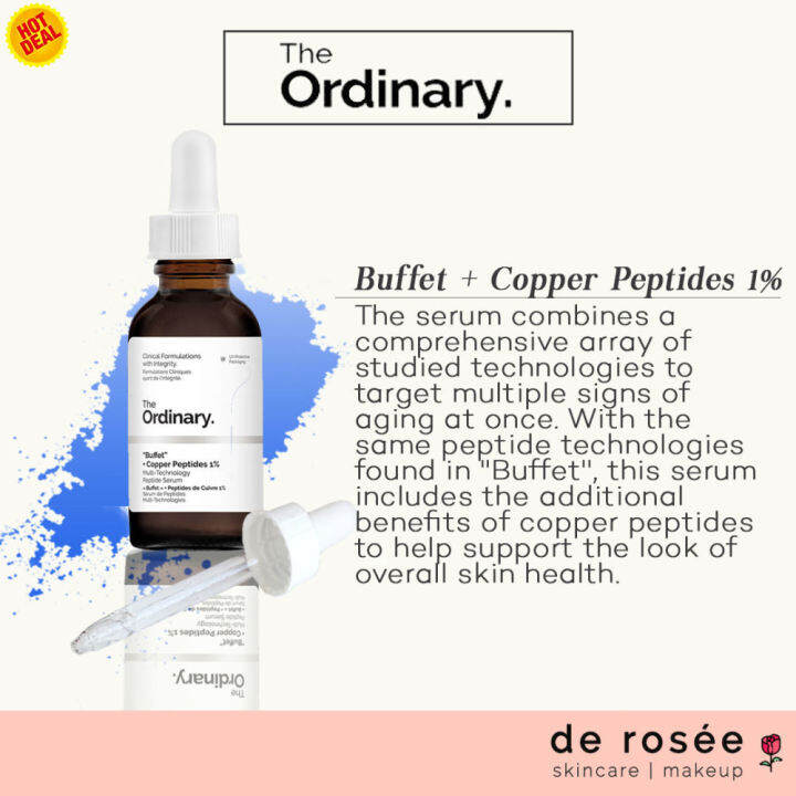 2022New The Ordinary Buffet + Copper Peptides 1 Lazada PH