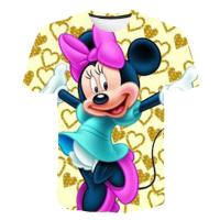 3-14 Years Kids Mickey Minnie Mouse T Shirts Boys Girls Print Short Sleeve Popular 3d T Shirts Baby Child Cartoon Fashion Tees