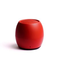 Boompods J28สีแดงไมโครโฟนระบบสเตอริโอซับวูฟเฟอร์เครื่องเล่นเพลงแบบลำโพงไร้สายกลางแจ้งลำโพงบลูทูธดั้งเดิม