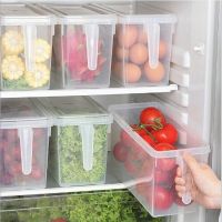 Refrigerator Food Storage Bins Food Containers with Lid for Kitchen Fridge Cabinet Freezer Storage Box Organizer