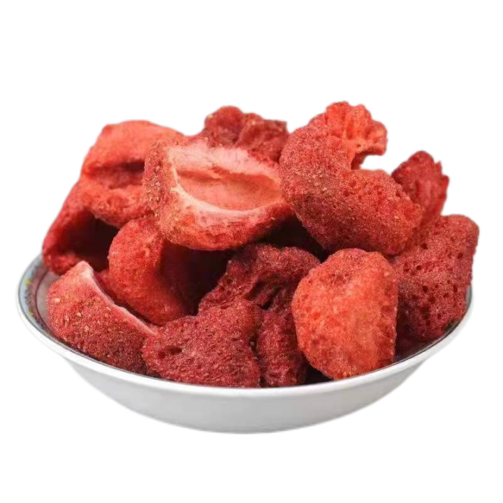 Freeze dried strawberries, fruits and vegetables, crispy whole