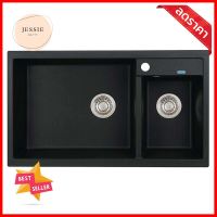 ซิงค์ฝัง 2หลุม BLANCO METRA 9 495.39.099 สีดำBUILT-IN SINK BLANCO METRA 9 495.39.099 2B BLACK **ขายดีที่สุด**