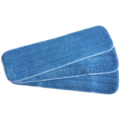 ☈ Sinland Deep Replace Mop Head Floor Cleaning Cloth Microfiber Self Wring Pads Washing Home Pads Wet Refill 5Inx17In 3 pack Blue