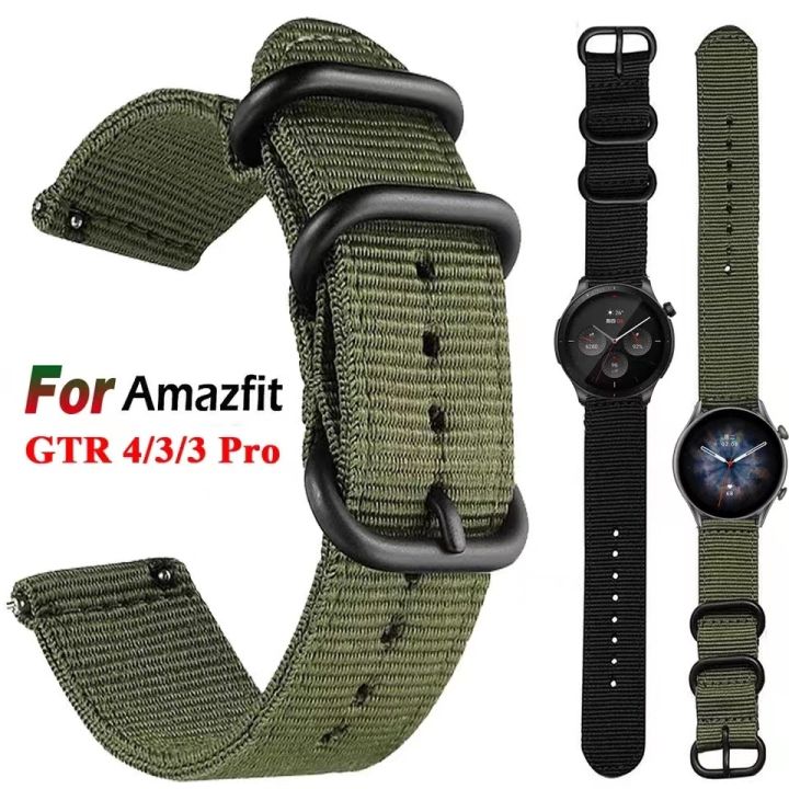 22mm-wide-nylon-strap-for-samsung-galaxy-46mm-huawei-watch-46mm-braided-breathable-replacement-wristband-for-amazfit-gtr-4-3-pro