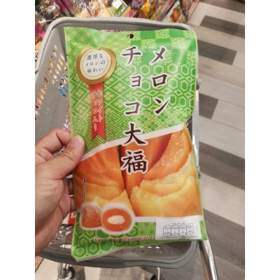 อาหารนำเข้า🌀 Japanese Dufuku Seiki Solf Rice Cake Melon Choco DAFUKU 160GMelon